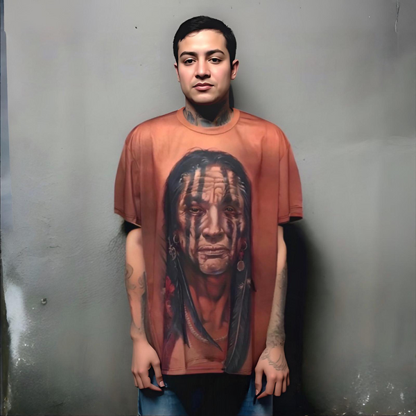 ^NATIVE AMERICAN^ ~FULL PRINT~ LIGHTWEIGHT SUMMER TEES