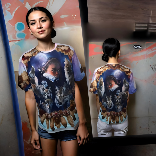^NATIVE AMERICAN^ ~FULL PRINT~ LIGHTWEIGHT SUMMER TEES