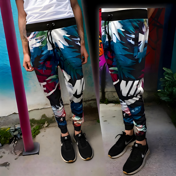 ^SWOOSH^ JOGGER SWEATPANTS FOR WOMEN (TROPICAL/FLORAL)