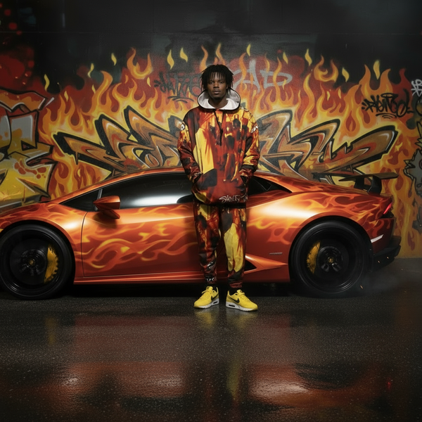 •SHORTY THE PIMP• ~1992 ALBUM COVER~ JOGGER SWEATSUIT (HOODED) (FLEECY SOFT LINED)