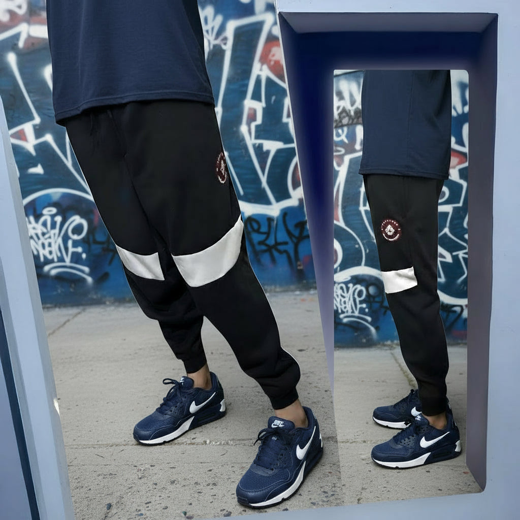 ^SEAN JOHN^ (NAVY-MULTI) POLYESTER JOGGER SWEATPANTS (XB SIZED)