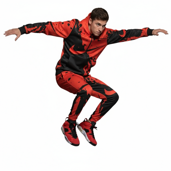 •SWOOSH• JOGGER SWEATSUITS FOR WOMEN (HOODED) (FLEECY SOFT LINED)
