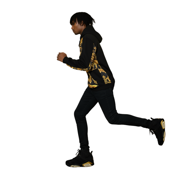 •KING V3R$@C3• LUXURY CUT & SEW HOODIES FOR MEN (EMBROIDERED LOGO)