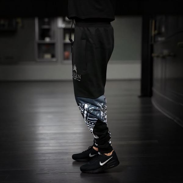 •QUEEN•OF•HEARTS• ~LUXURY JOGGER SWEATPANTS~ (CUT & SEW) (EMBROIDERED LOGO)