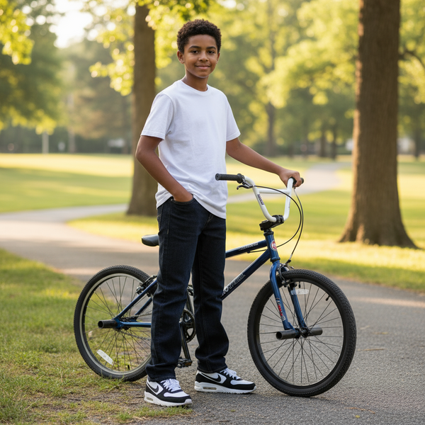 *ECKO UNLTD* DENIM JEANS FOR YOUTH (DARK BLUE) (WAIST 27” LEG 10”)