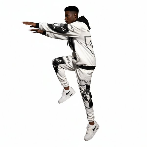 •RAIDERS• ~ONE NATION~ JOGGER SWEATSUITS (FLEECY SOFT LINED)