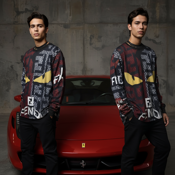 ^F3ND!^ ~ALL OVER PRINT~ LONG SLEEVE SUMMER TEES