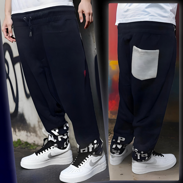 ^PARISH NATION^ (NAVY-MULTI) COTTON JOGGER SWEATPANTS (BIG & TALL)