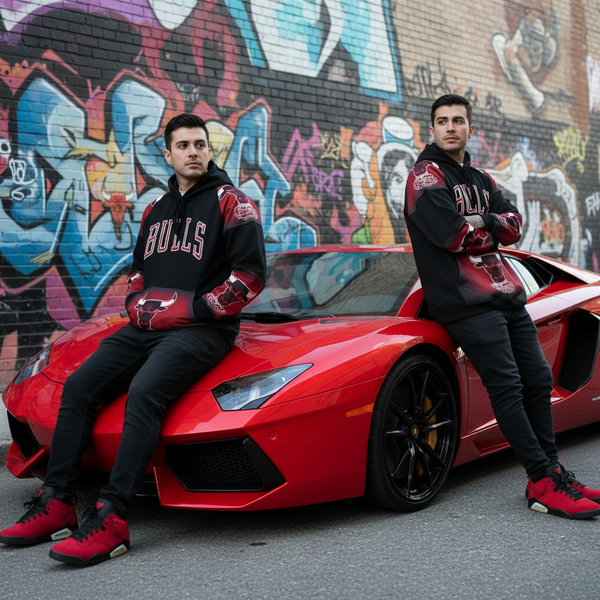 *BULLS* (WINDY CITY) *CUT & SEW* LUXURY HOODIES FOR MEN