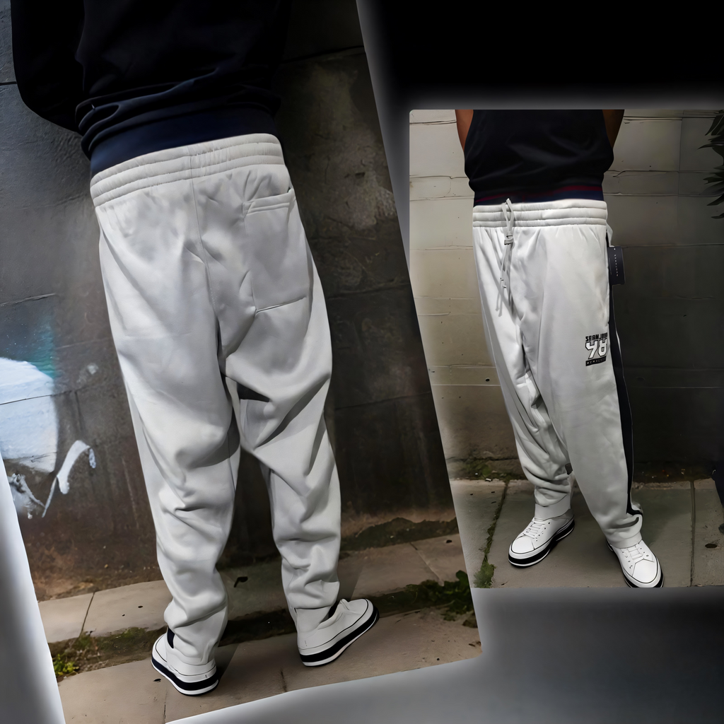 ^SEAN JOHN^ (GREY-MULTI) POLYESTER JOGGER SWEATPANTS (XB SIZED)