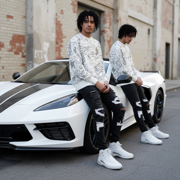 *ROGUE STATUS* ~COCKED LOCKED & READY TO ROCK~ •CREWNECK SWEATSHIRT• (SMALL)