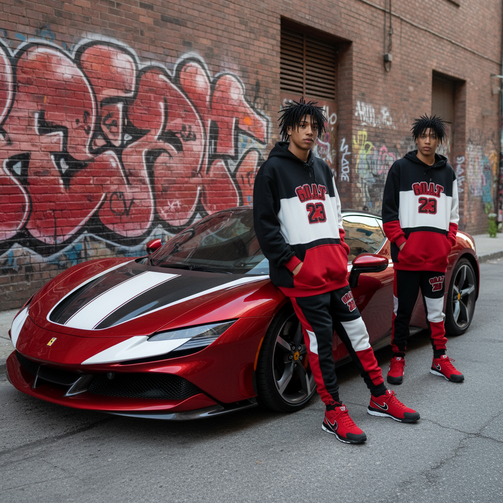 *23 GOAT* ~SUPER LUX~ •FULL HOODED SWEATSUITS•