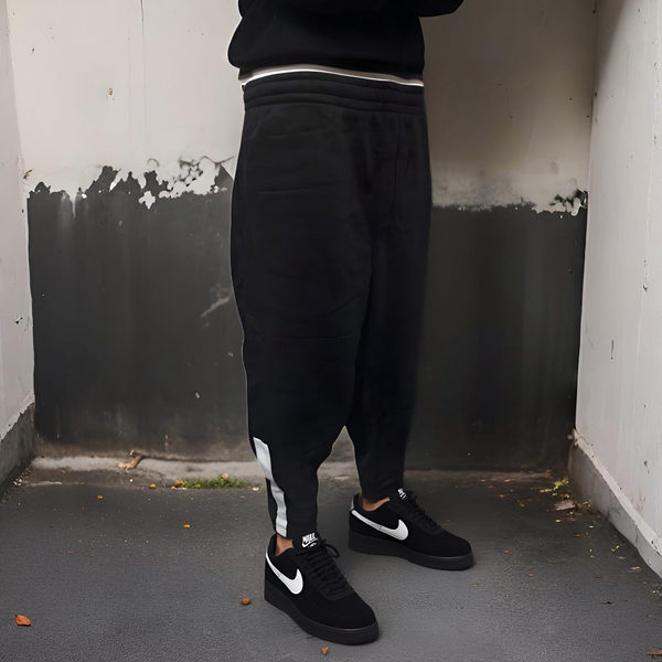 ^SEAN JOHN^ (BLACK) POLYESTER JOGGER SWEATPANTS (XB SIZED)