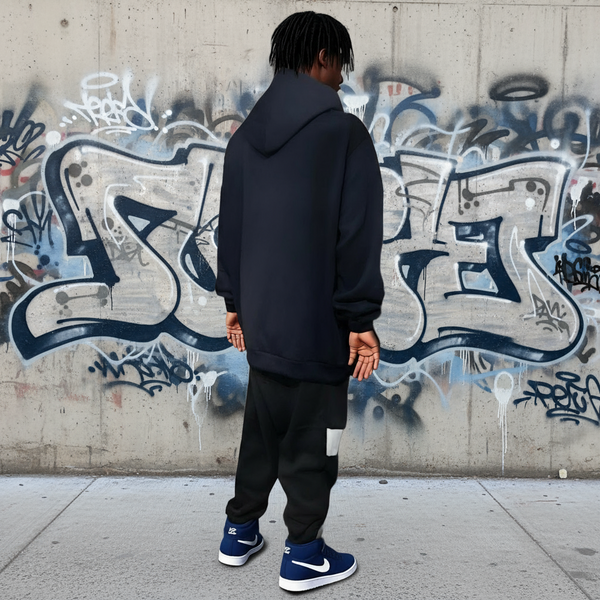 •SEAN JOHN• (NAVY-MULTI) POLYESTER HOODED ZIP UP TRACKSUITS (XB SIZED)