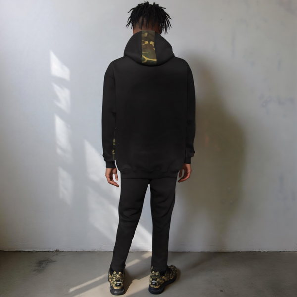 •23 GOAT• CAMOUFLAGE LUXURY ZIP UP SWEATSUITS (CUT & SEW) (EMBROIDERED LOGOS)