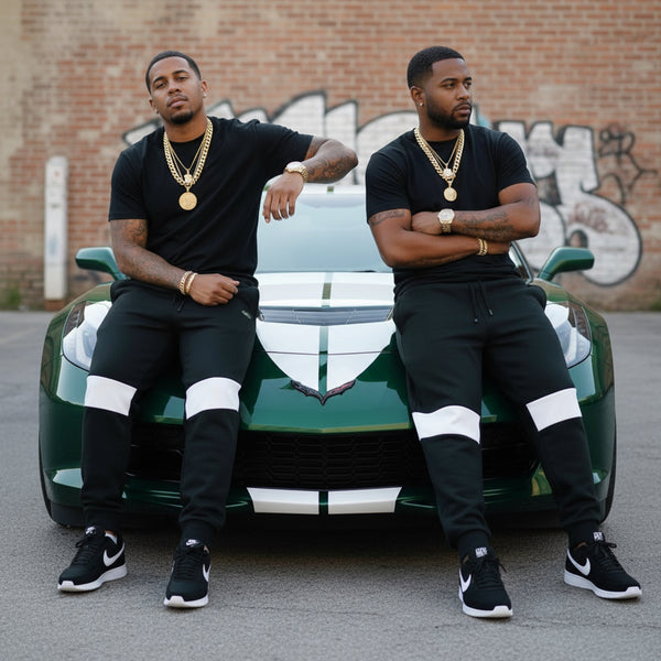 *SEAN JOHN* (GREEN~MULTI) •POLYESTER JOGGER SWEATPANTS• (XB SIZED)