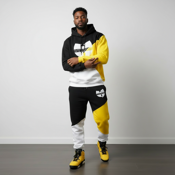 *WU-WINNIPEG* (3 TONE) JOGGER SWEATSUITS (EMBROIDERED LOGOS) (CUT & SEW)