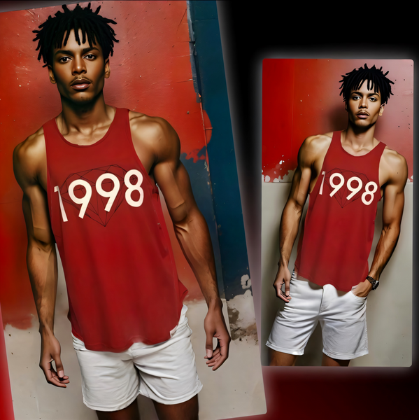 ^DIAMOND SUPPLY CO.^ (RED) ~1998~ TANK TOP