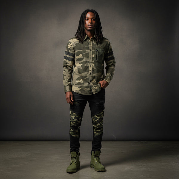 ^SEAN JOHN^ ~MILITARY~ CAMOUFLAGE DRESS SHIRTS (BUTTON UPS)