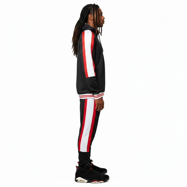 •CHI-TOWN BULLIES• LUXURY TRACK SUITS (CUT & SEW) (EMBROIDERED LOGOS)