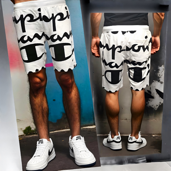 ^CHAMPION ATHLETICS^ (WHITE) COTTON SHORTS FOR MEN