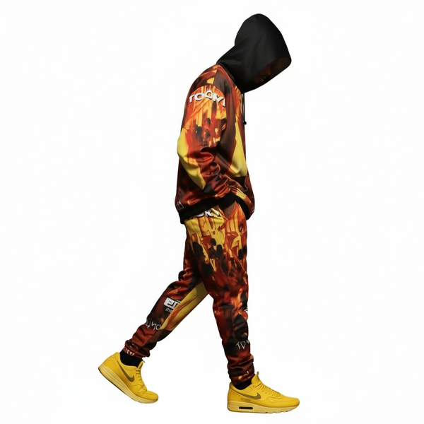 •SHORTY THE PIMP• ~1992 ALBUM COVER~ JOGGER SWEATSUIT (HOODED) (FLEECY SOFT LINED)