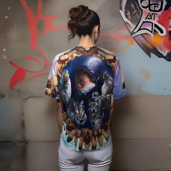 ^NATIVE AMERICAN^ ~FULL PRINT~ LIGHTWEIGHT SUMMER TEES