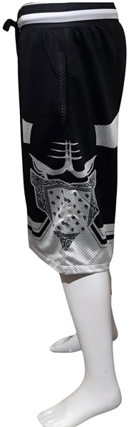 ^CHI-TOWN BULLIES^ (BLACK-WHITE) MESH BASKETBALL JERSEYS