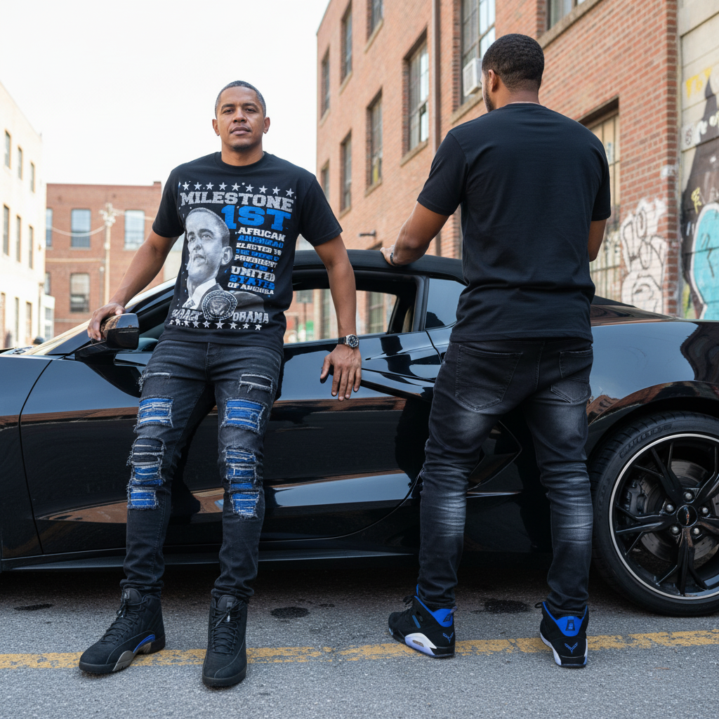 *MILESTONE* (BLACK) SHORT SLEEVE T-SHIRT