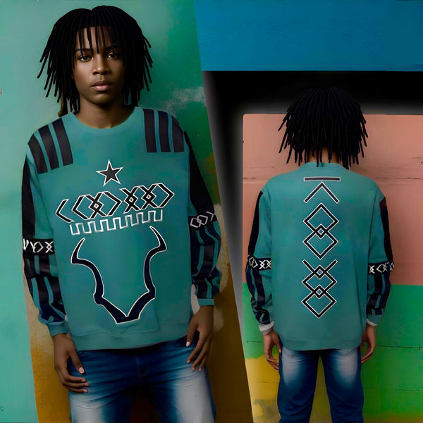 ^KOODOO^ (TURQUOISE) LUXURY CREWNECK SWEATSHIRTS