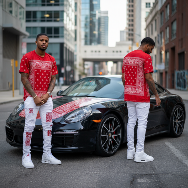 *RED BANDANA* ~Activewear summer tees~