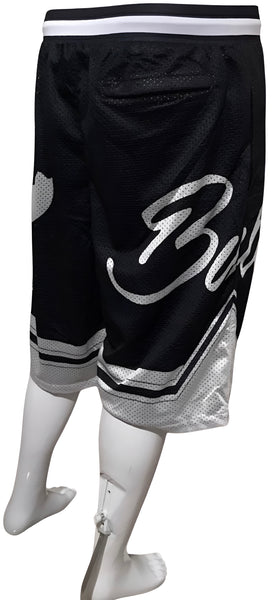 ^CHI-TOWN BULLIES^ (BLACK-WHITE) MESH BASKETBALL JERSEYS