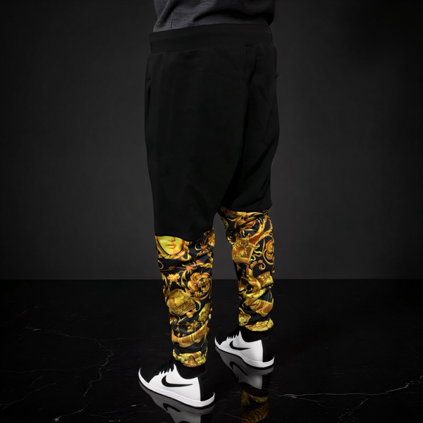 •KING V3R$@C3• LUXURY CUT & SEW SWEATPANTS FOR MEN (EMBROIDERED LOGO)