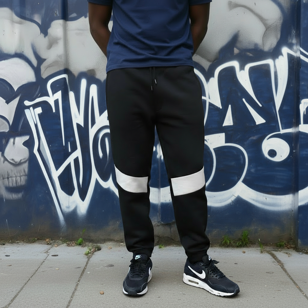 ^SEAN JOHN^ (NAVY-MULTI) POLYESTER JOGGER SWEATPANTS (XB SIZED)