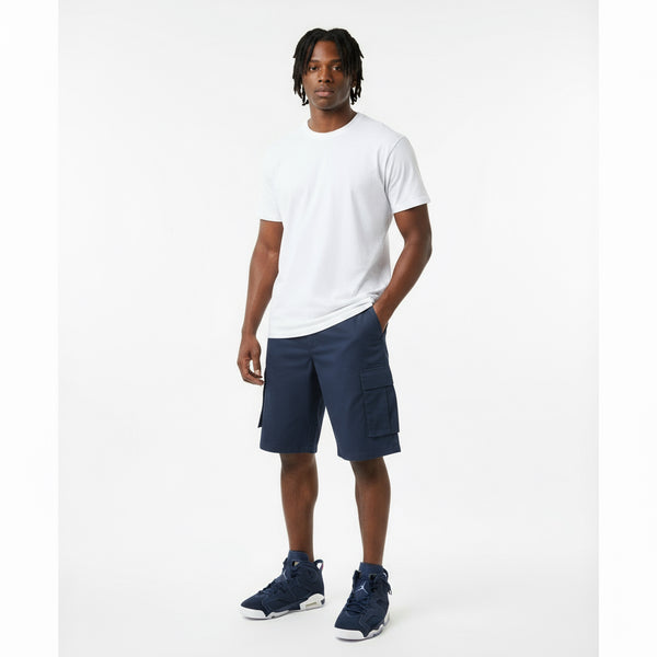 *BROOKLYN XPRESS* (NAVY) CASUAL SHORTS (WAIST 30”)