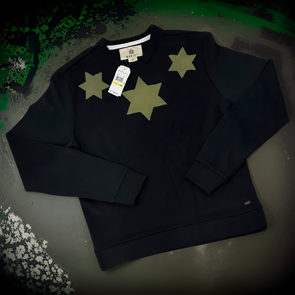 *OFFICIAL BOB MARLEY* CLOTHING LINE (BLACK) CREWNECK SWEATSHIRTS (STAR)