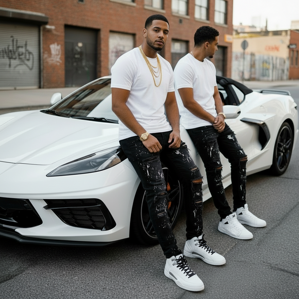 *NATURAL LIFE* (WHITE) SOFT COTTON TEES WITH FRONT POCKET