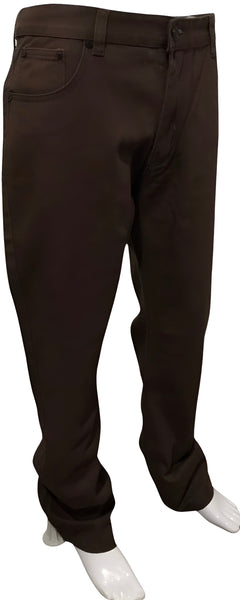 *REFLEX* ~STRAIGHT FIT~ DENIM JEANS (CHOCOLATE BROWN) (WAIST 40")