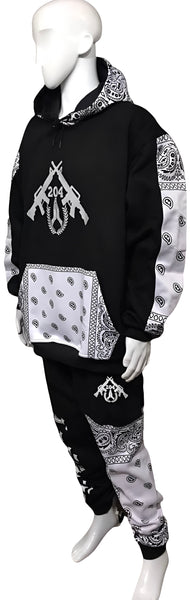 *204 LA FAMILIA* ~TEAM AK~ FULL SWEATSUITS (CUT & SEW WITH EMBROIDERED LOGOS)