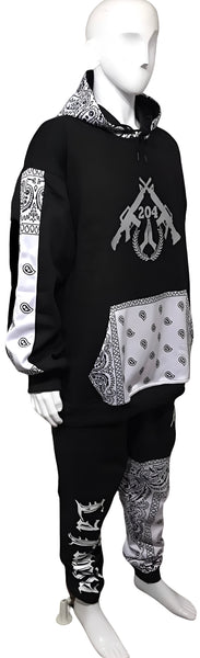 *204 LA FAMILIA* ~TEAM AK~ FULL SWEATSUITS (CUT & SEW WITH EMBROIDERED LOGOS)
