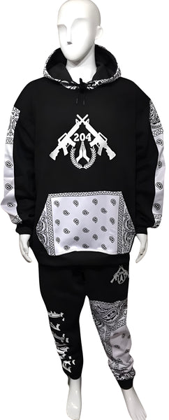*204 LA FAMILIA* ~TEAM AK~ FULL SWEATSUITS (CUT & SEW WITH EMBROIDERED LOGOS)