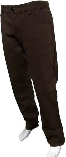 *REFLEX* ~STRAIGHT FIT~ DENIM JEANS (CHOCOLATE BROWN) (WAIST 40")