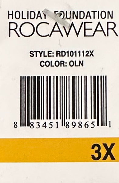 *ROCAWEAR* (OLIVE) V-NECK TOP FOR WOMEN (Vintage NOS)