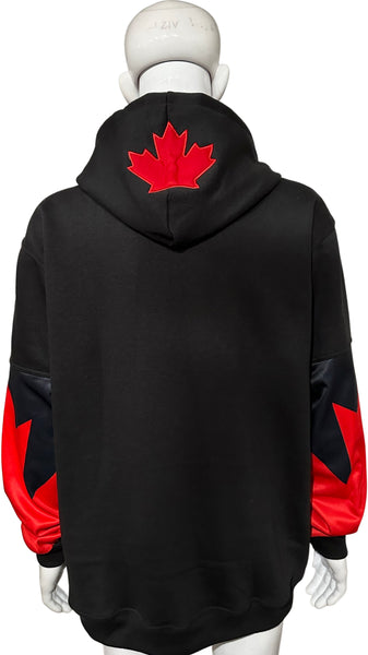 *ALL HEART* World Juniors Team Canada *custom* (BLACK-RED) PULLOVER HOODIES (Cut & Sew / Embroidery)