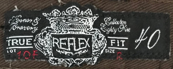 *REFLEX* ~STRAIGHT FIT~ DENIM JEANS (CHOCOLATE BROWN) (WAIST 40")