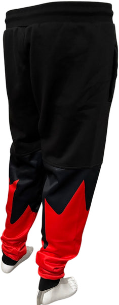 *ALL HEART* ~World Juniors Team Canada~ (BLACK-RED) •JOGGER SWEATPANTS• (Cut & Sew / Embroidery)