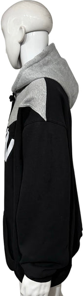 *BKLYN* (BLACK-GREY) LUX PULLOVER HOODIES (CUT & SEW)
