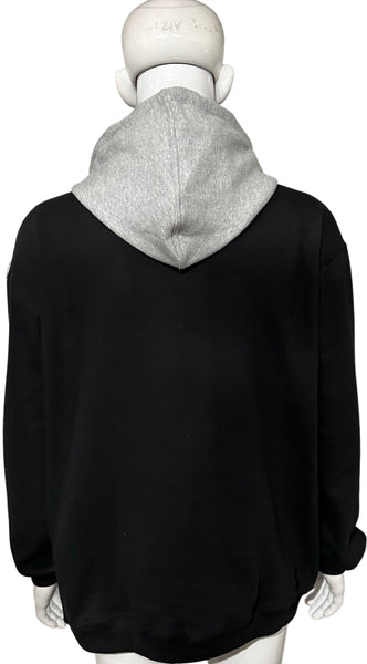 *BKLYN* (BLACK-GREY) LUX PULLOVER HOODIES (CUT & SEW)