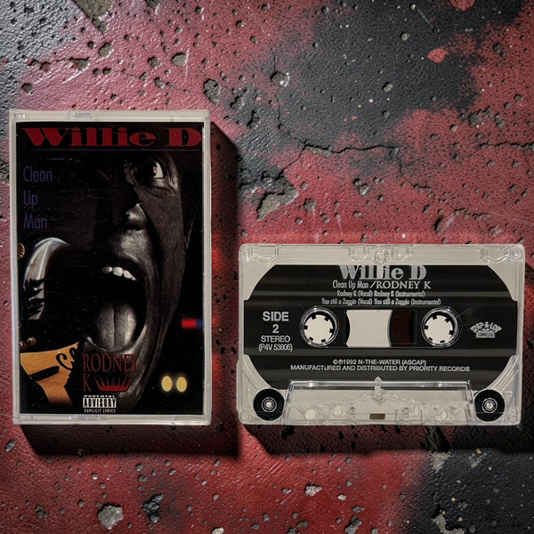 •WILLIE DEE ~ CLEAN UP MAN / RODNEY K• ~1992 OG MAXI-SINGLE~ (CASSETTE TAPE)