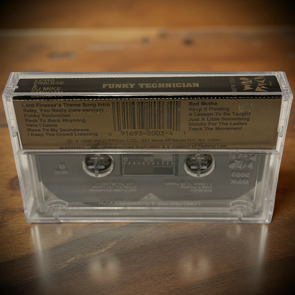 •LORD FINESSE & D.J. MIKE SMOOTH ~ FUNKY TECHNICIAN• ~1990 OG PRESSING~ (CASSETTE TAPE)